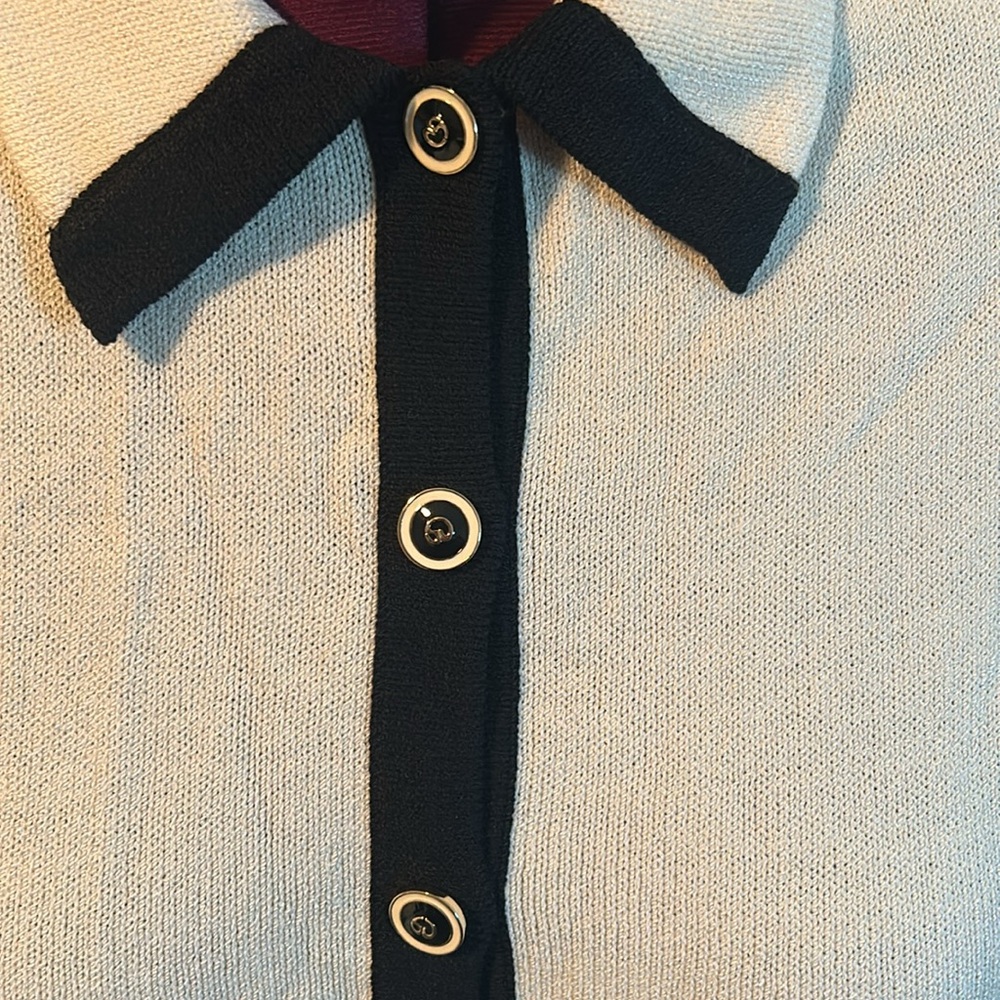 St. John tan and black jacket size 12 - Picture 2 of 5